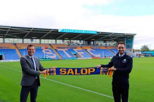 Salop Leisure extends stand sponsorship at Shrewsbury Town